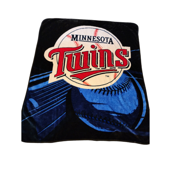 Minnesota Twins Blanket Soft Throw MLB Fleece Stadium Baseball Fan Sports 58x50 - Picture 3 of 11